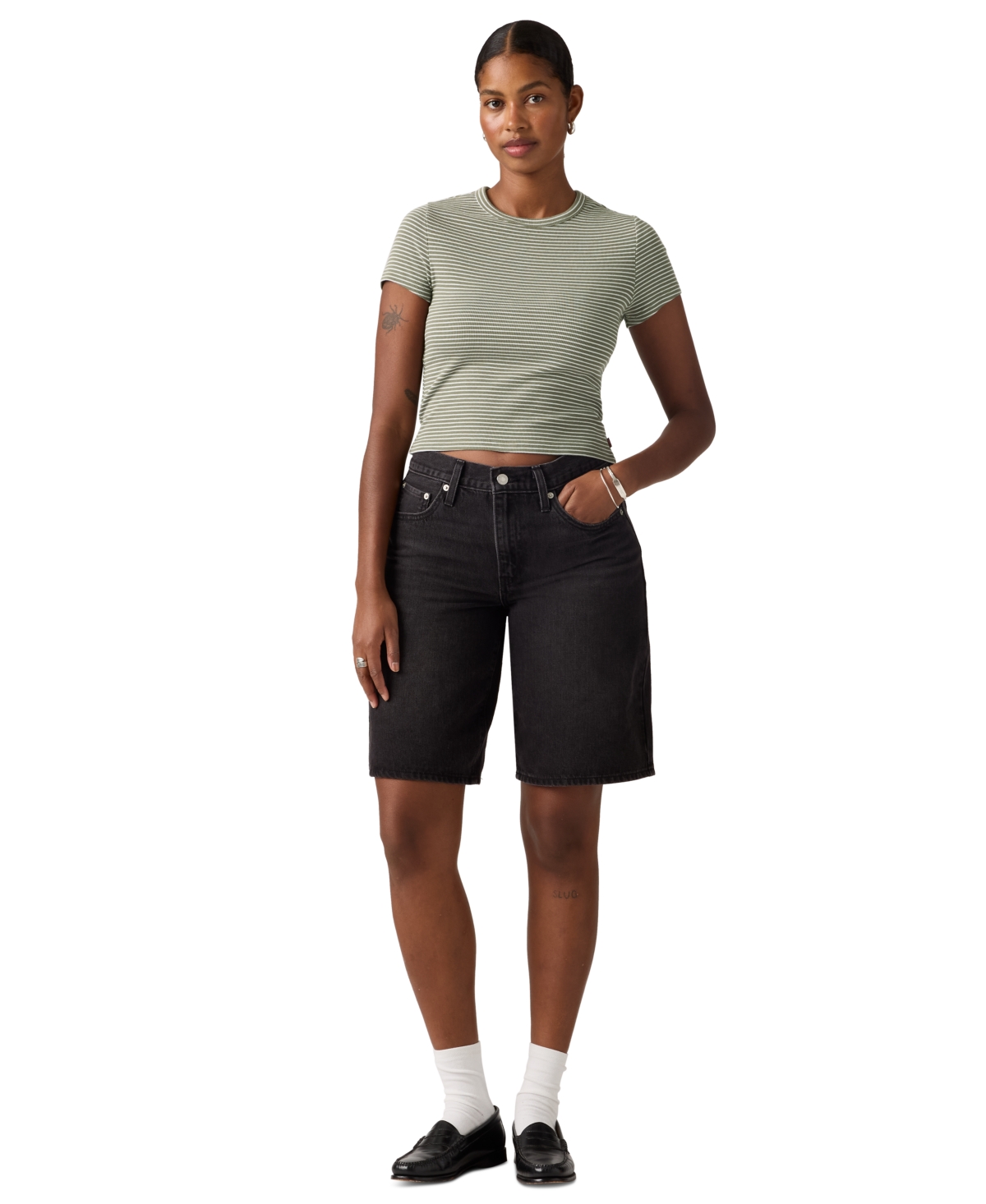 Levi’s Women’s Mid Rise Baggy Shorts – Square Peg Short Levi’s Women’s Mid Rise Baggy Shorts – Square Peg Short