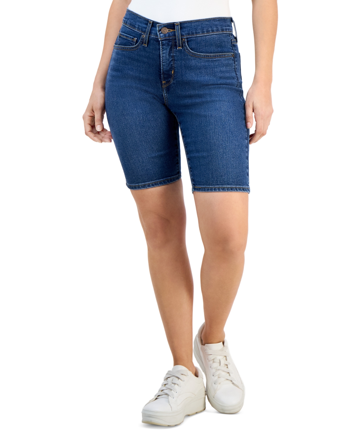Levi’s Women’s Mid-Rise Shaping Bermuda Shorts – Clever Girl Levi’s Women’s Mid-Rise Shaping Bermuda Shorts – Clever Girl