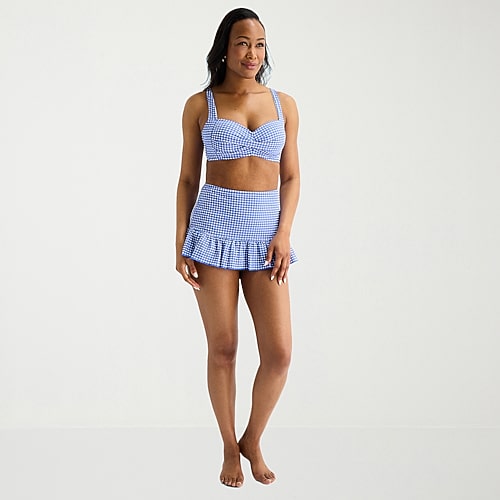 Liz Claiborne Womens Adjustable Straps Bikini Halter Swimsuit Top, 6, Blue Liz Claiborne Womens Adjustable Straps Bikini Halter Swimsuit Top, 6, Blue