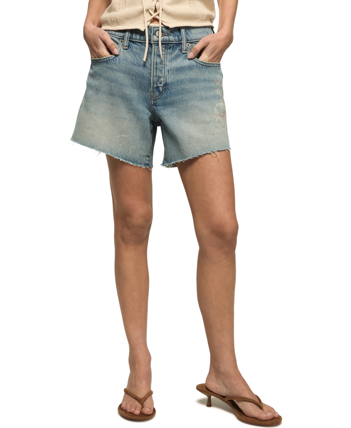 Lucky Brand Women’s High-Rise Baggy Shorts – Heart Throb Wash Lucky Brand Women’s High-Rise Baggy Shorts – Heart Throb Wash