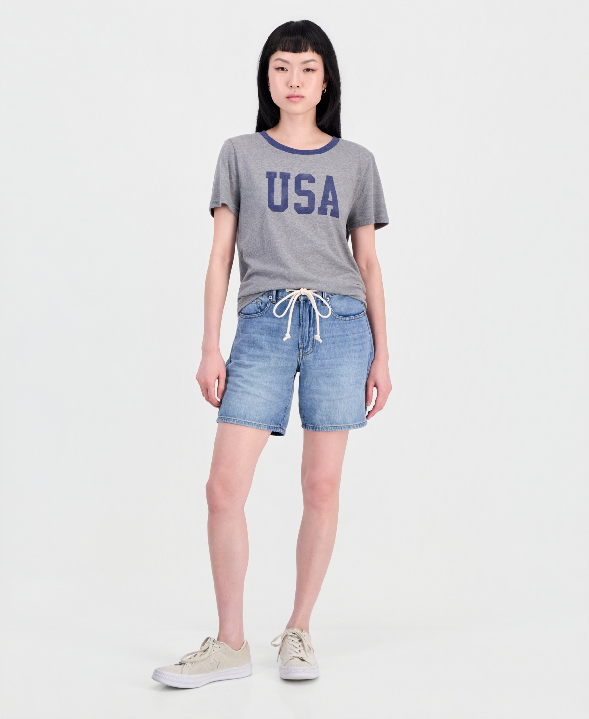 Lucky Brand Women’s Tie-Waist Cotton Denim Shorts – Tie Breaker Wash Lucky Brand Women’s Tie-Waist Cotton Denim Shorts – Tie Breaker Wash