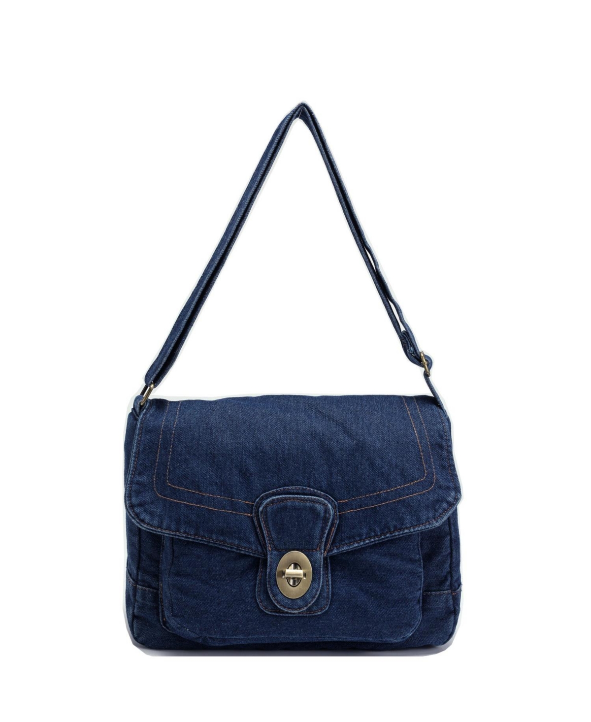 Luma Denim Flap Shoulder Bag Crossbody Purse Casual Blue Jean Handbag Adjustable Strap Everyday Small Messenger Bag – Dark wash denim/indigo blue Luma Denim Flap Shoulder Bag Crossbody Purse Casual Blue Jean Handbag Adjustable Strap Everyday Small Messenger Bag – Dark wash denim/indigo blue