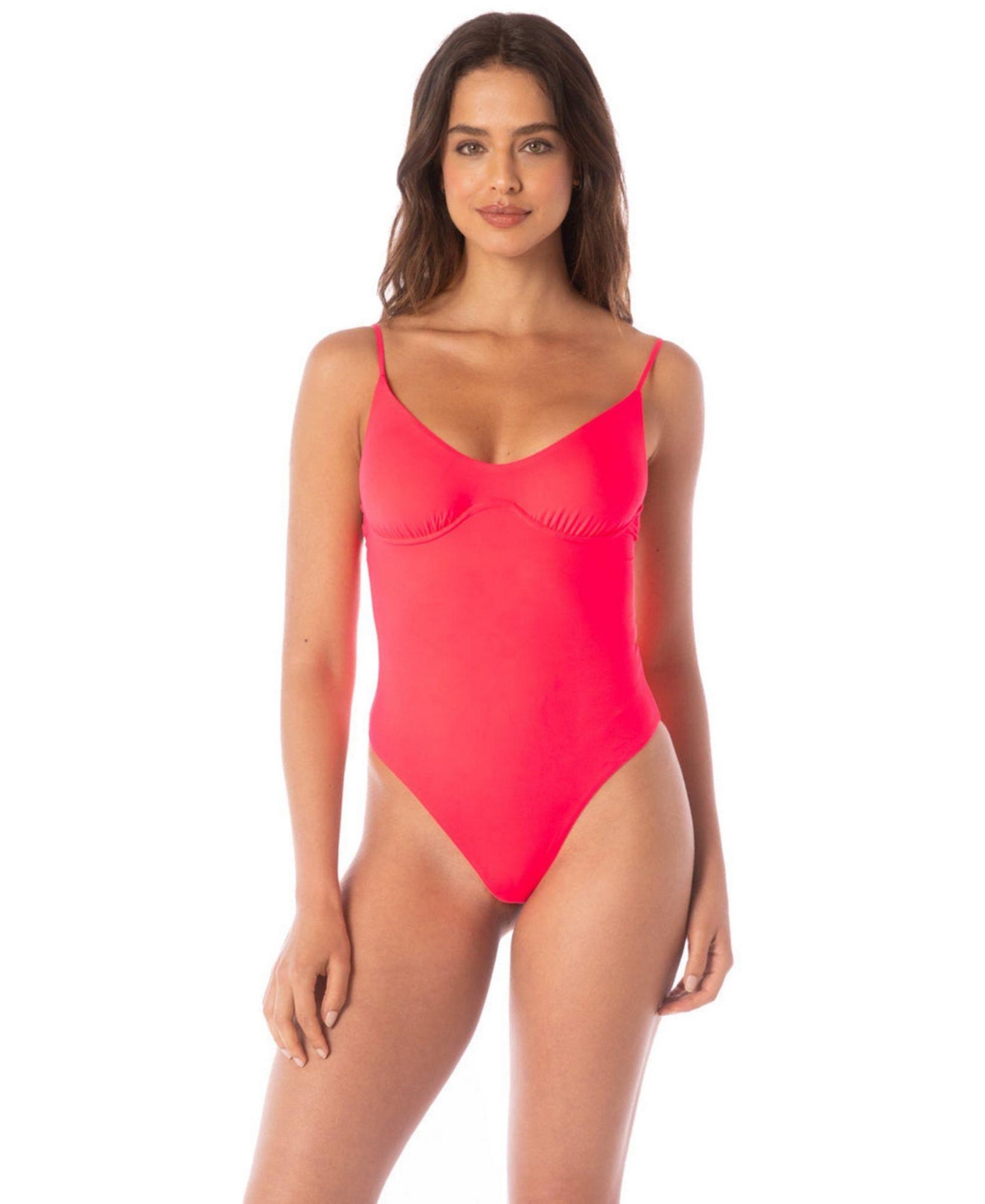 Maaji Women’s Coral Crush Celine One-Piece Swimsuit – Bright red Maaji Women’s Coral Crush Celine One-Piece Swimsuit – Bright red