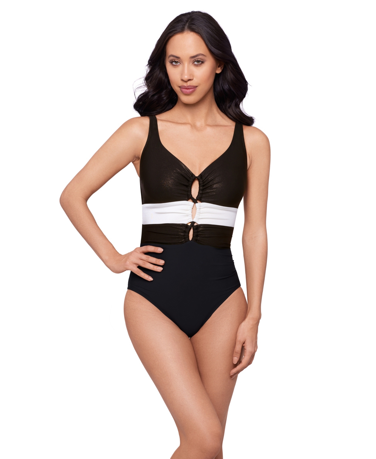 Magicsuit Women’s Block Party Alice One-Piece Swimsuit – Black Magicsuit Women’s Block Party Alice One-Piece Swimsuit – Black