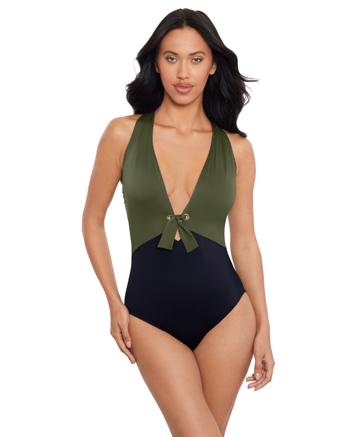 Magicsuit Women’s V-Neck One-Piece Swimsuit – Bamboo