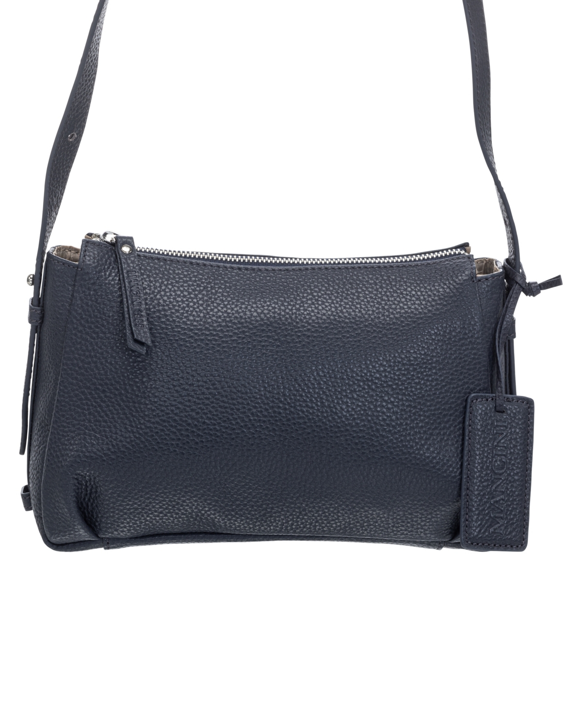 Mancini Women’s Pebbled Charlize Crossbody Handbag – Navy Mancini Women’s Pebbled Charlize Crossbody Handbag – Navy