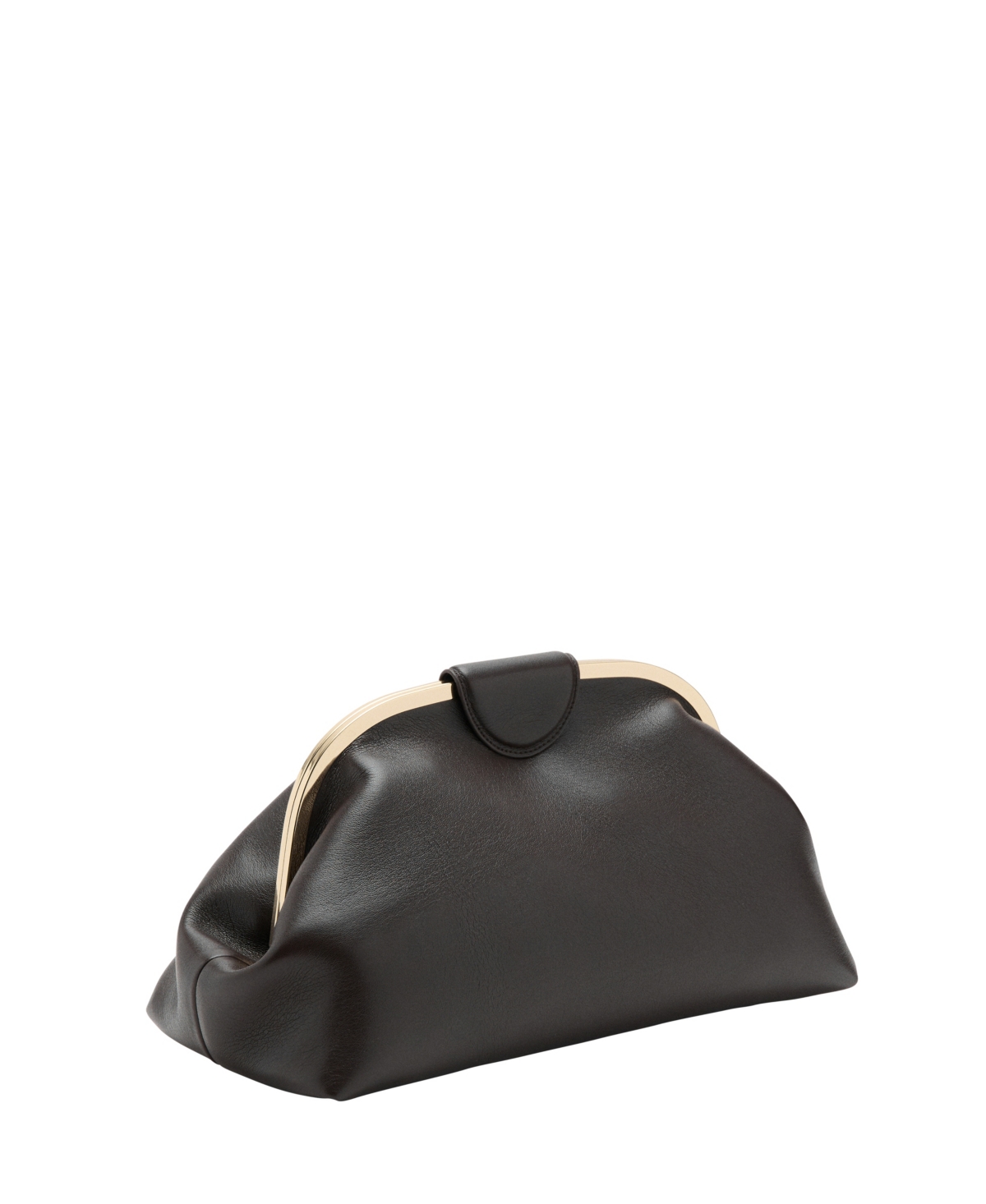 Mango Women’s Metallic Details Large Clutch – Chocolate Mango Women’s Metallic Details Large Clutch – Chocolate
