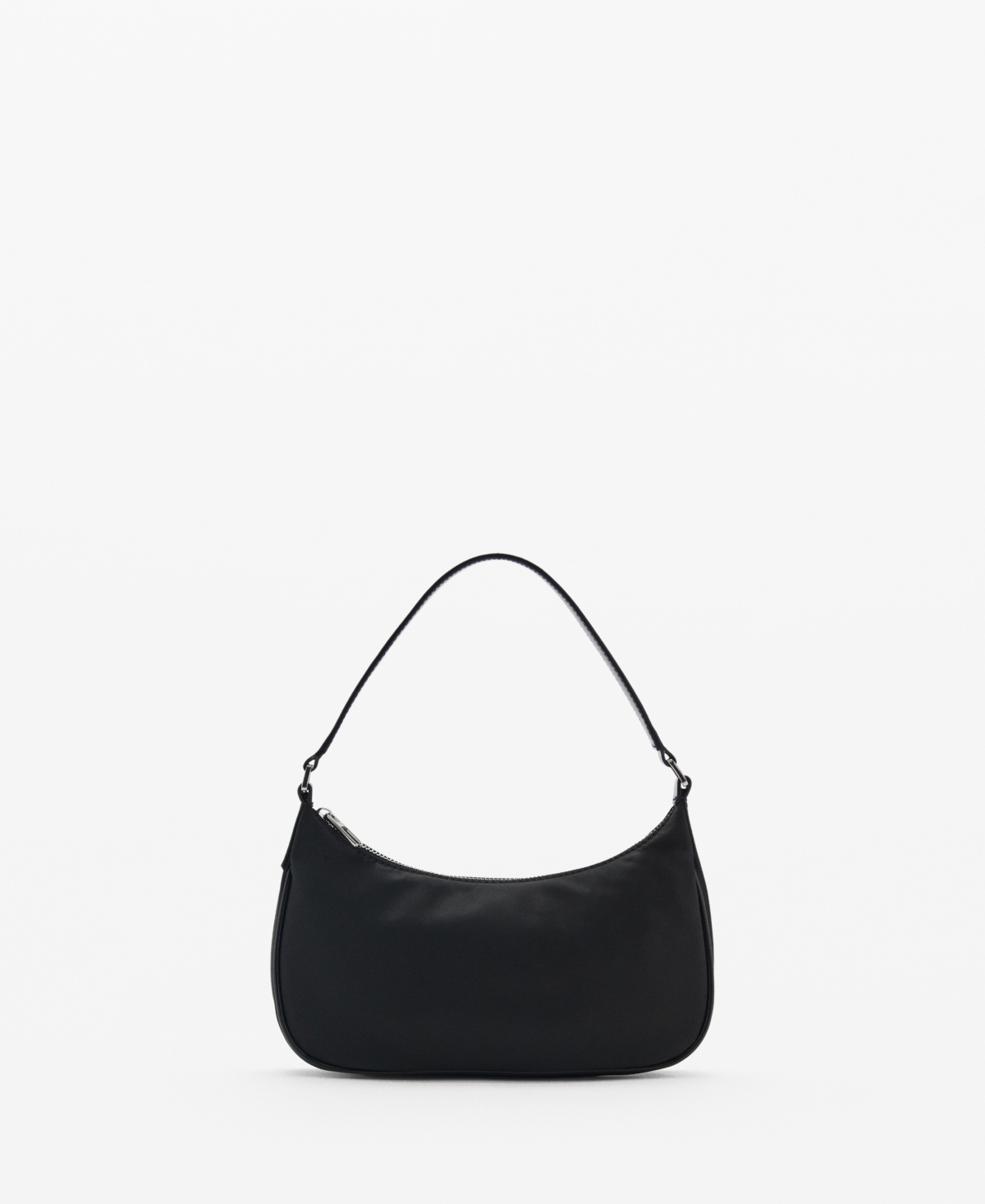 Mango Women’s Nylon Shoulder Bag – Black Mango Women’s Nylon Shoulder Bag – Black