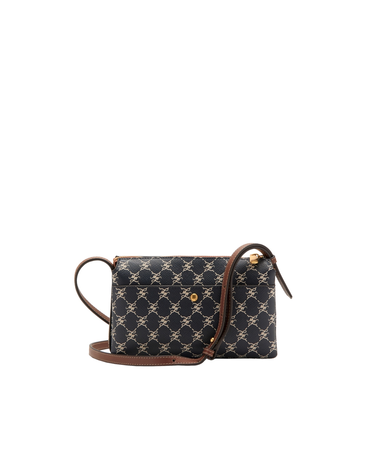 Mango Women’s Printed Logo Shoulder Bag – Navy Mango Women’s Printed Logo Shoulder Bag – Navy