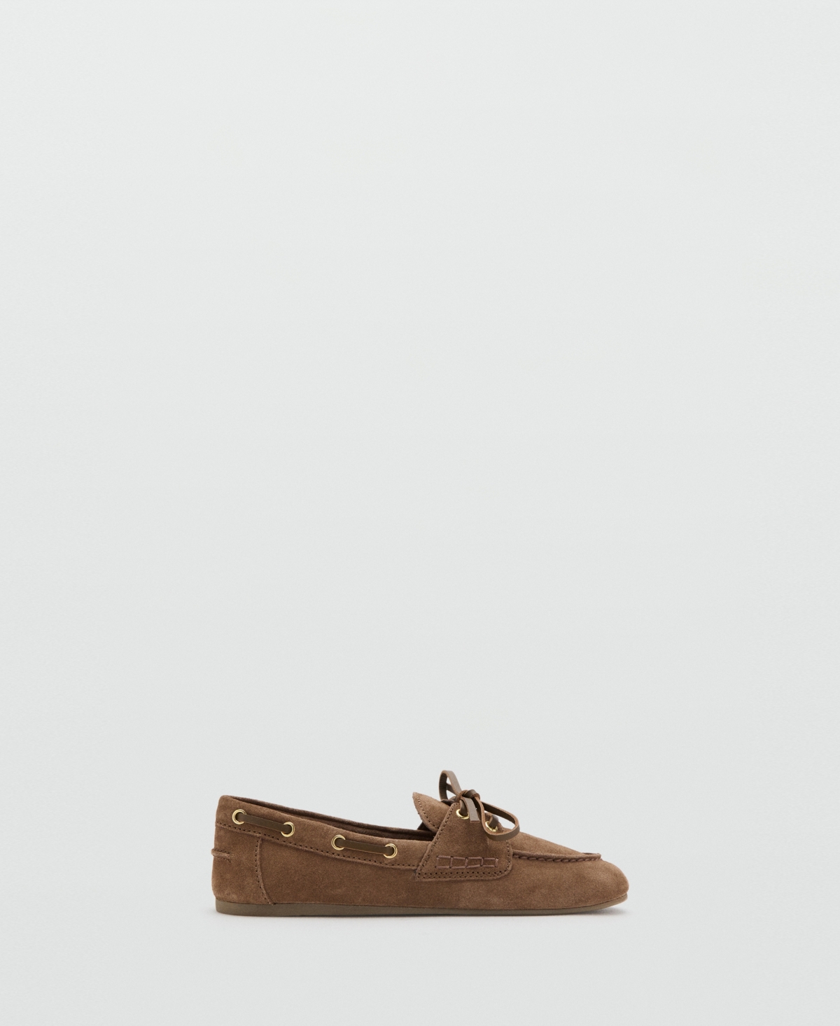 Mango Women’s Suede Boat Shoes – Brown Mango Women’s Suede Boat Shoes – Brown
