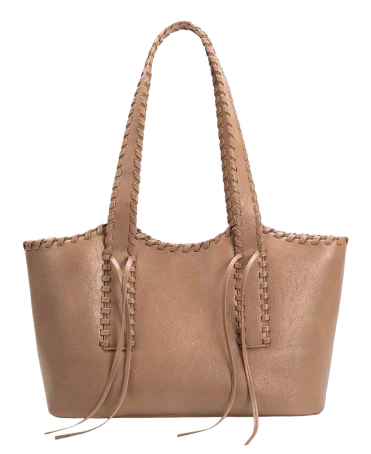 Melie Bianco Phoebe Extra-Large Shoulder Handbag – Mocha