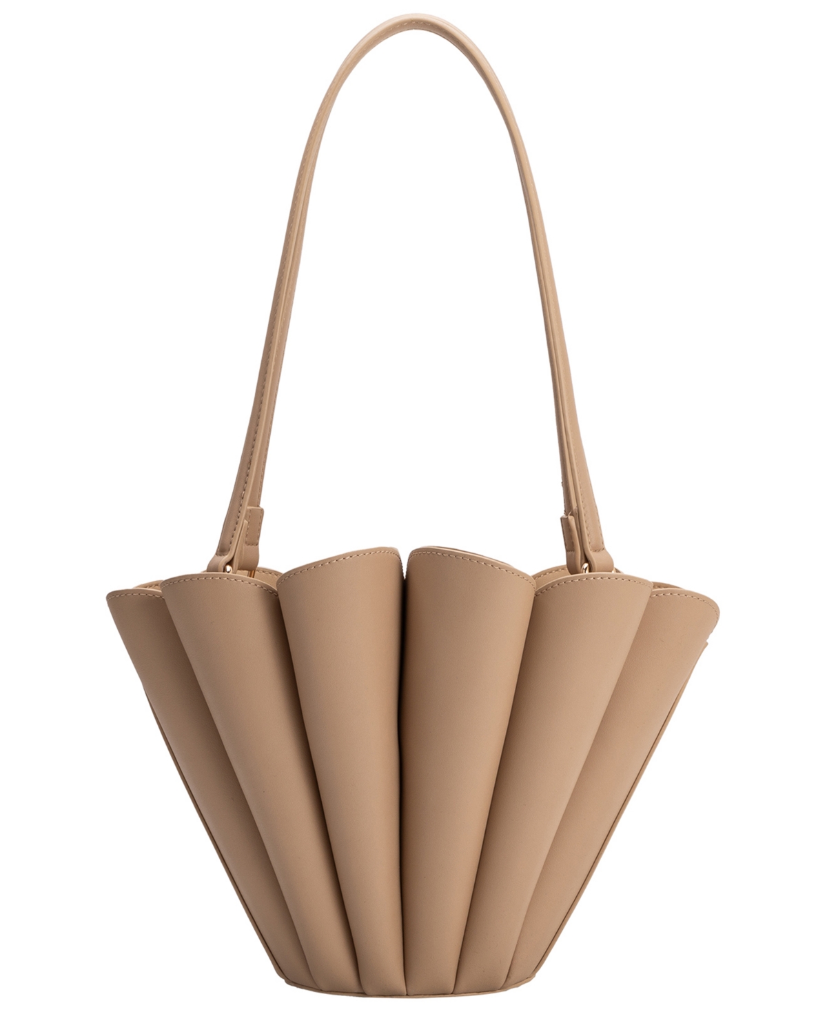 Melie Bianco Shellie Medium Shoulder Handbag – Nude Melie Bianco Shellie Medium Shoulder Handbag – Nude