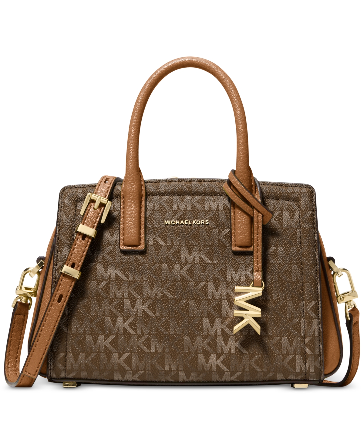Michael Kors Laila Extra-Small Signature Logo Crossbody Bag – Brown/Acorn