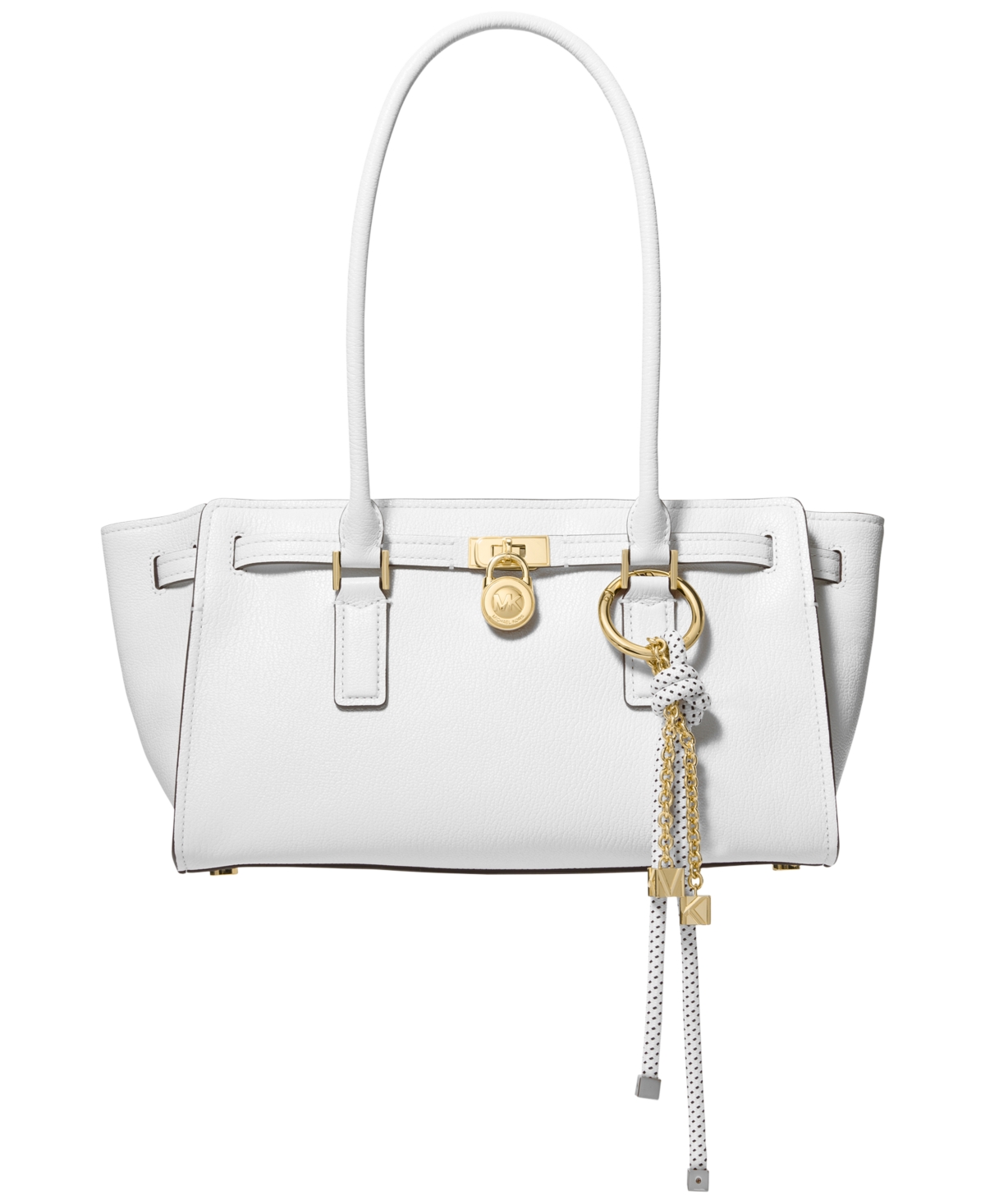 Michael Michael Kors Hamilton Moderne Small East West Shoulder Handbag – Optic White Michael Michael Kors Hamilton Moderne Small East West Shoulder Handbag – Optic White