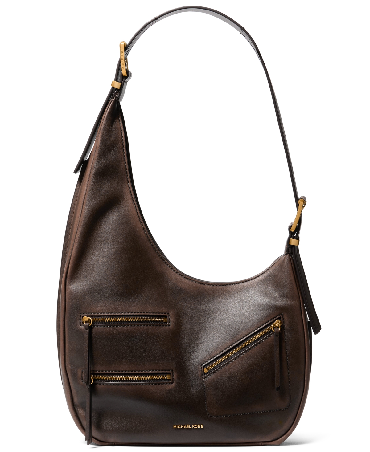 Michael Michael Kors Nolita Small Asymmetrical Shoulder Bag – Chocolate Michael Michael Kors Nolita Small Asymmetrical Shoulder Bag – Chocolate
