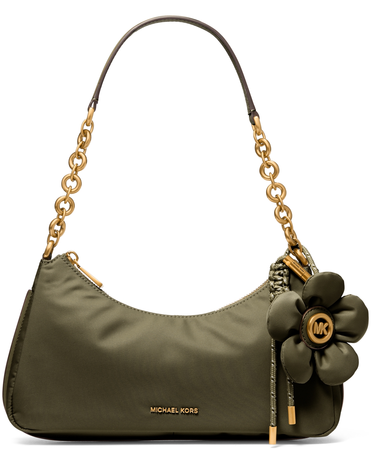 Michael Michael Kors Small Chain Pouchette Handbag – Loden