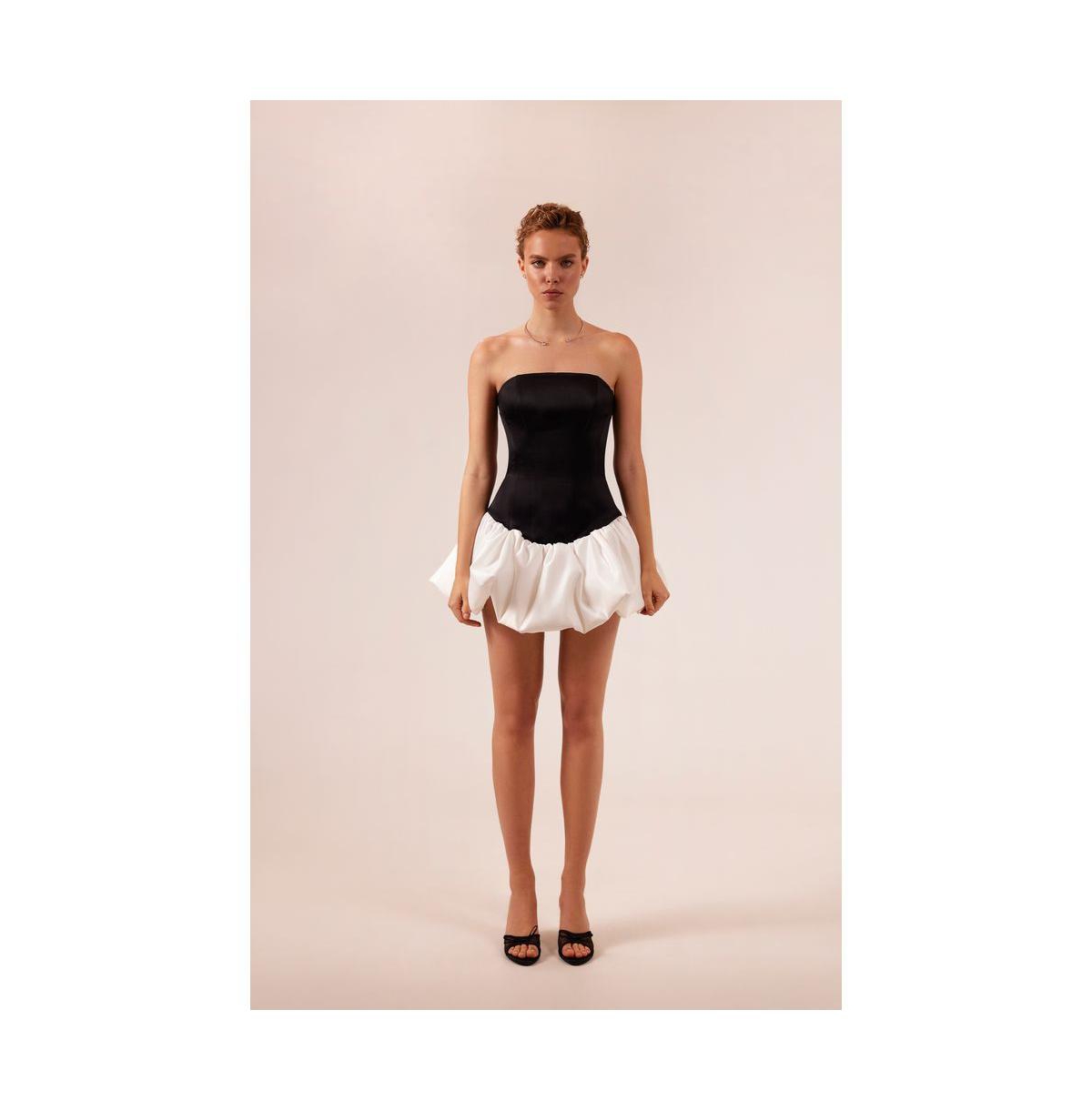 Milla Women’s Swan-like mini corset dress – Black Milla Women’s Swan-like mini corset dress – Black