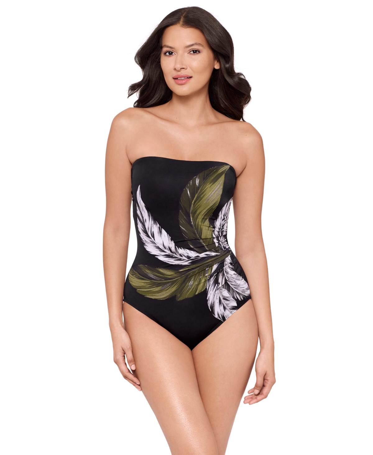 Miraclesuit Women’s Avanti Bandeau Underwire One-Piece Swimsuit – Boca Grande