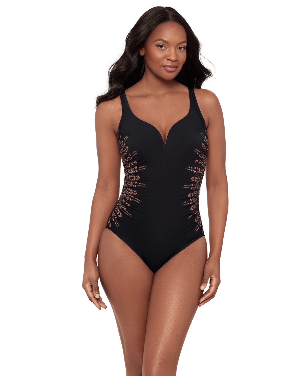 Miraclesuit Women’s Costa D Oro Temptress Tummy Control One Piece Swimsuit – Costa D Oro