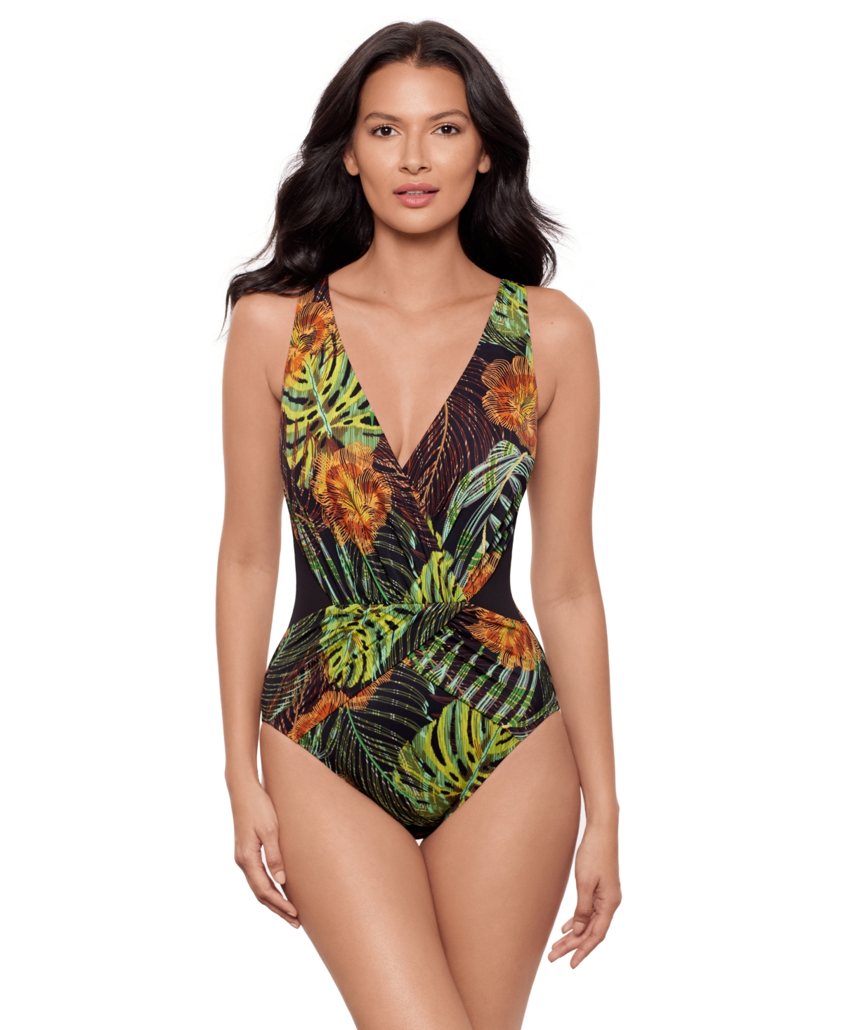 Miraclesuit Women’s Illusionist Ibiza Tummy Control One Piece Swimsuit – Sunset Islet