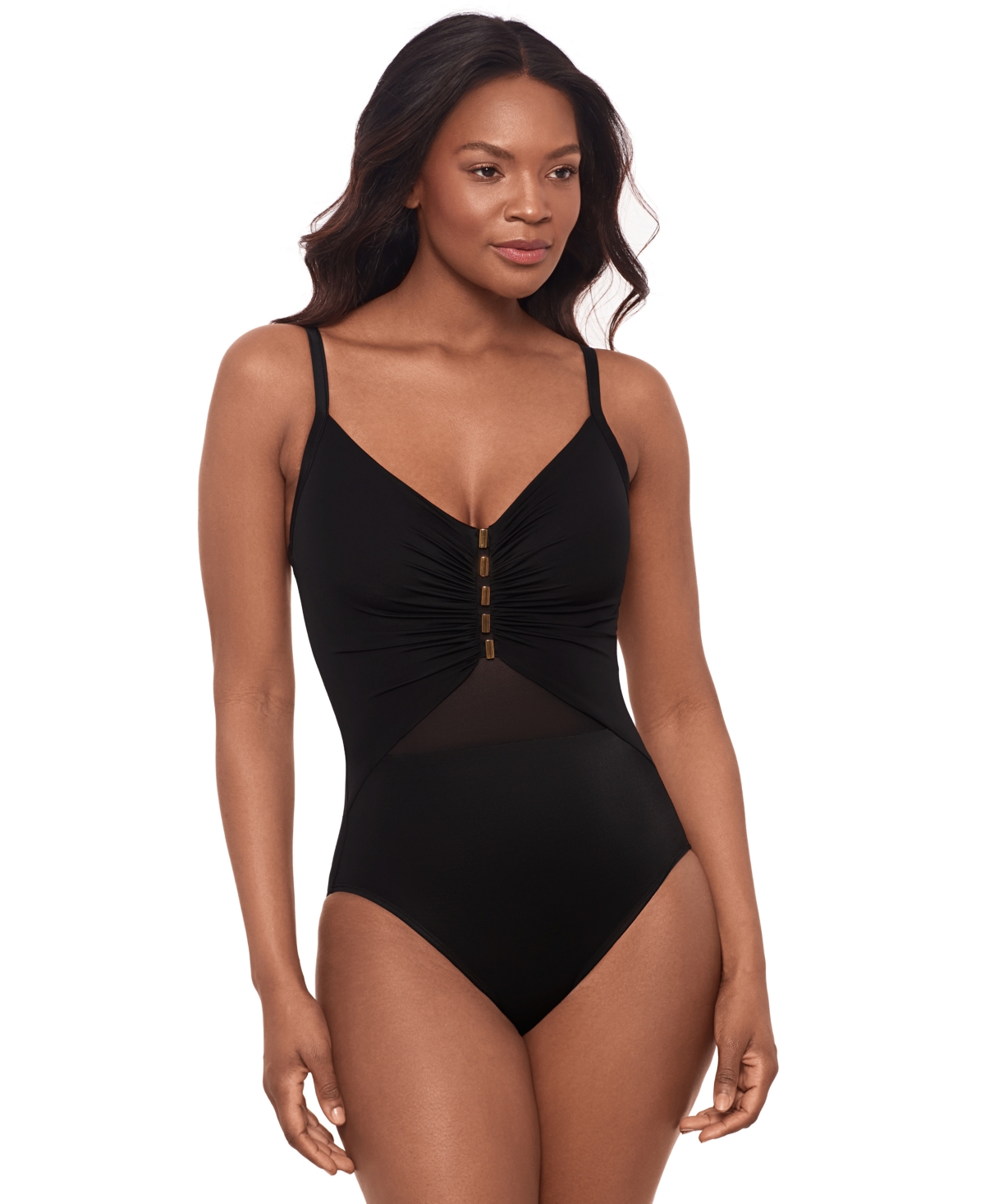 Miraclesuit Women’s Network News Mariposa Underwire One-Piece Swimsuit – Black Miraclesuit Women’s Network News Mariposa Underwire One-Piece Swimsuit – Black