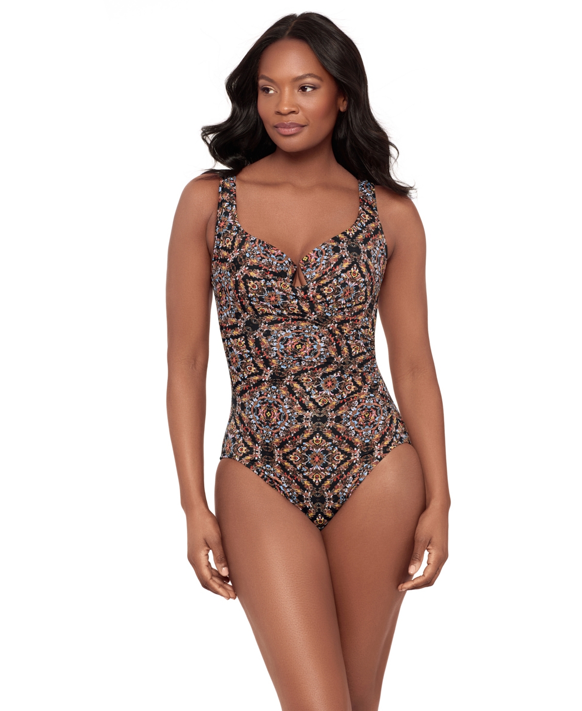 Miraclesuit Women’s Surplice Neck One-Piece Swimsuit – Scandale Miraclesuit Women’s Surplice Neck One-Piece Swimsuit – Scandale