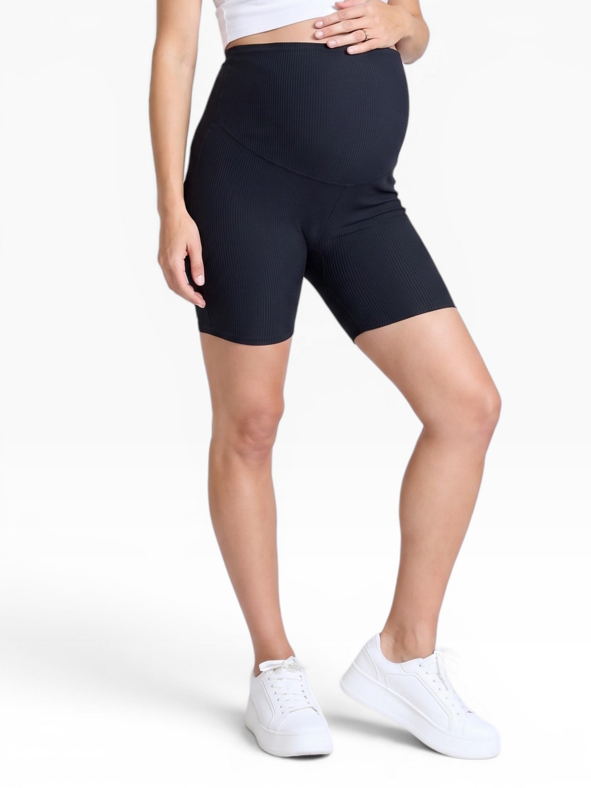 Motherhood Maternity Maternity 6 1/2″ Ribbed Biker Short – Motherhood – Black Motherhood Maternity Maternity 6 1/2″ Ribbed Biker Short – Motherhood – Black