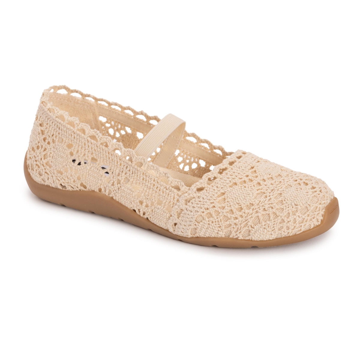 Muk Luks Women’s Shelby Ballerina Shoe – Natural Muk Luks Women’s Shelby Ballerina Shoe – Natural
