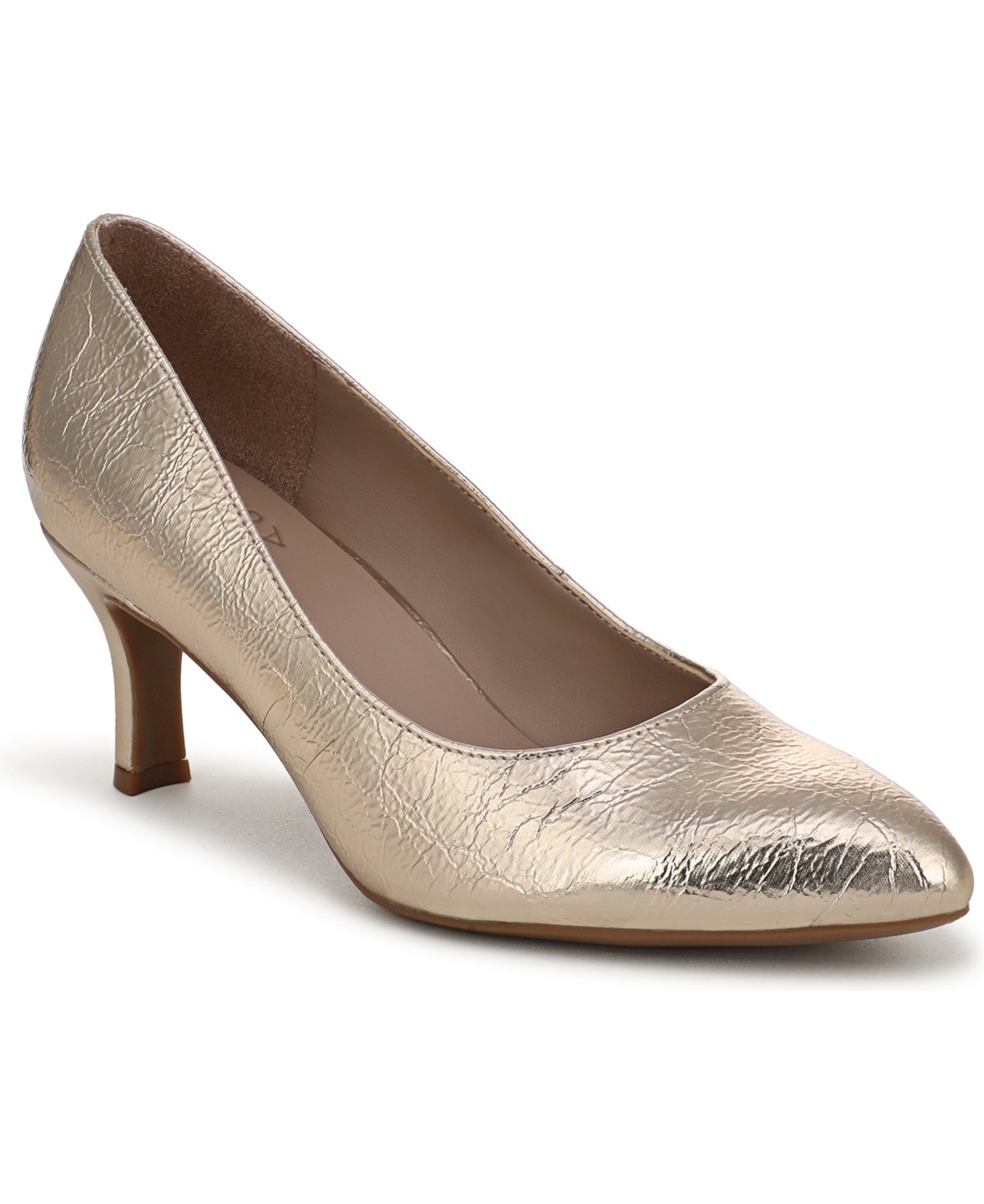 Naturalizer Women’s Flora Pump Shoes – Champagne Faux Leather Naturalizer Women’s Flora Pump Shoes – Champagne Faux Leather