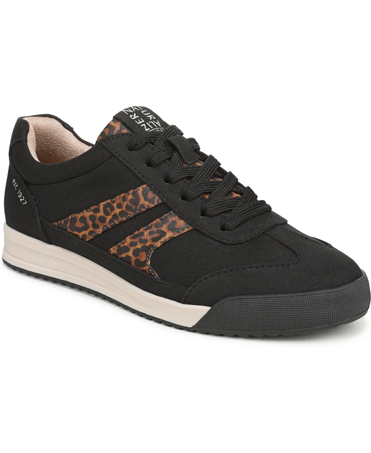 Naturalizer Women’s Garnet Lace-Up Shoes – Black/Leopard Faux Leather Naturalizer Women’s Garnet Lace-Up Shoes – Black/Leopard Faux Leather