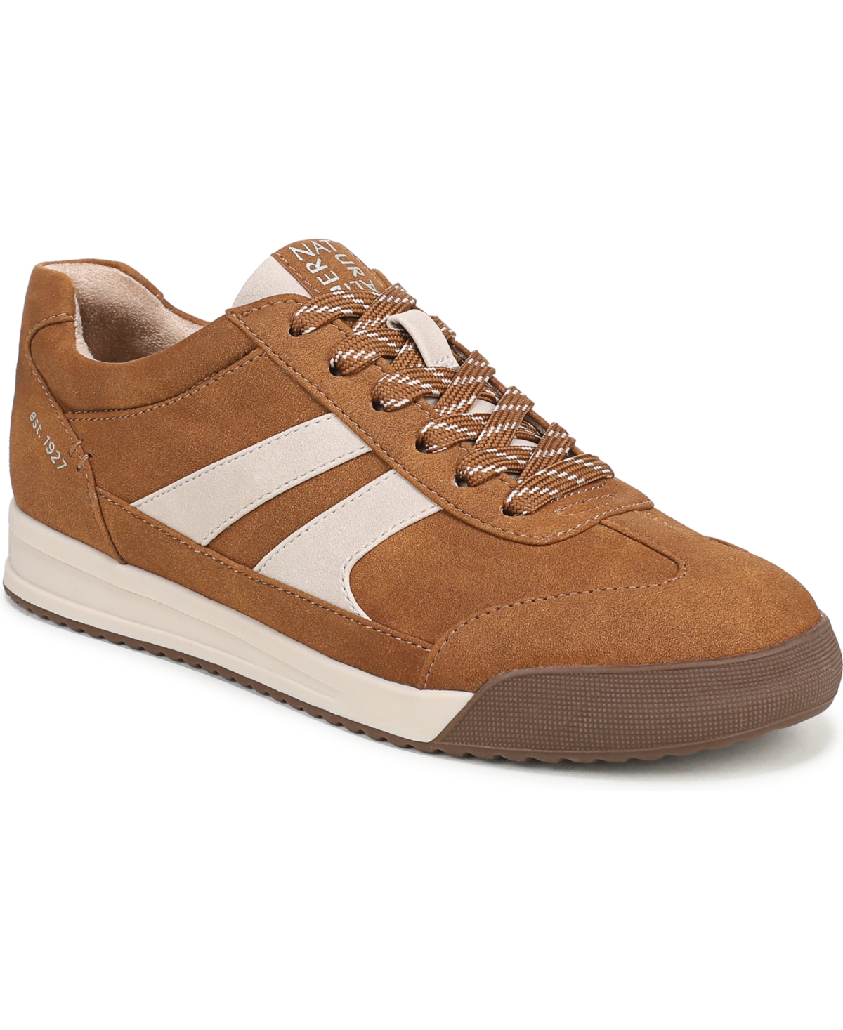 Naturalizer Women’s Garnet Lace-Up Shoes – Caramel Brown Faux Leather