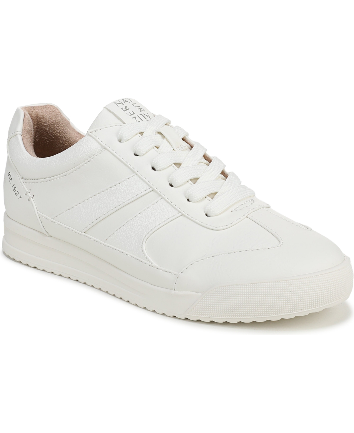 Naturalizer Women’s Garnet Lace-Up Shoes – White Faux Leather Naturalizer Women’s Garnet Lace-Up Shoes – White Faux Leather