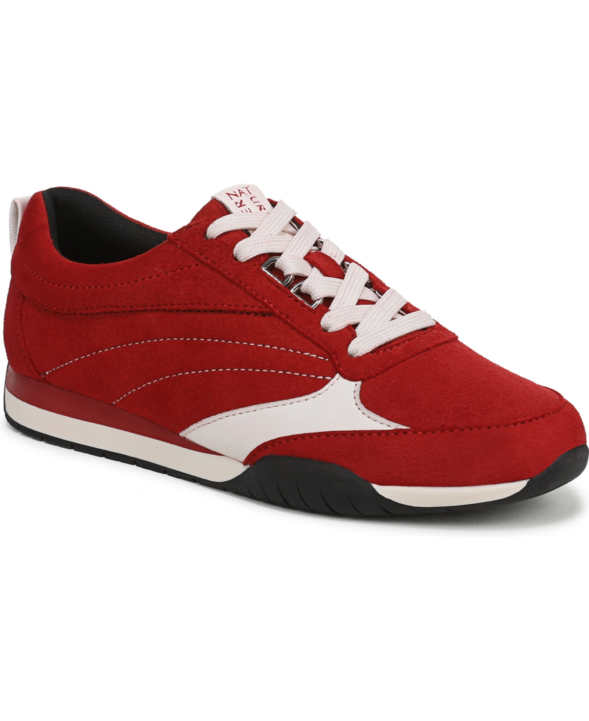 Naturalizer Women’s Tao Lace-Up Shoes – Crimson Red Suede