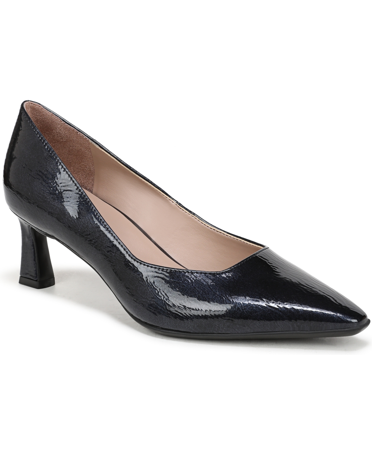 Naturalizer Women’s Tylan Point Toe Pump Shoes – Navy Patent Faux Leather Naturalizer Women’s Tylan Point Toe Pump Shoes – Navy Patent Faux Leather