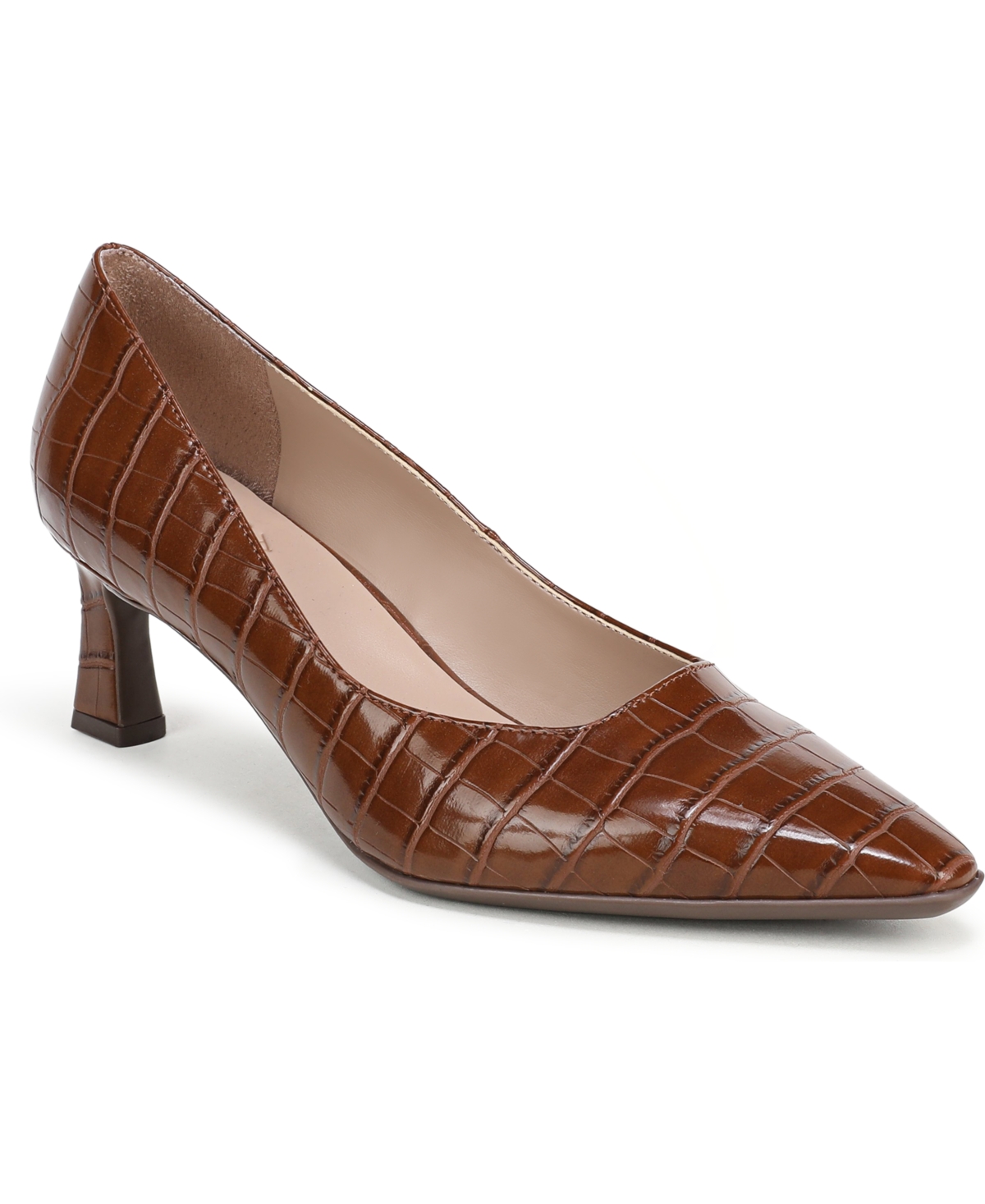 Naturalizer Women’s Tylan Point Toe Pump Shoes – Tea Brown Croco Faux Leather Naturalizer Women’s Tylan Point Toe Pump Shoes – Tea Brown Croco Faux Leather