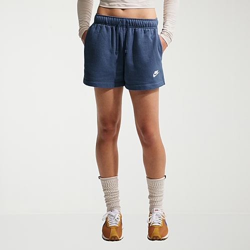 Nike Womens Mid Rise Drawstring Waist Active Pull-On Short, X-small, Blue
