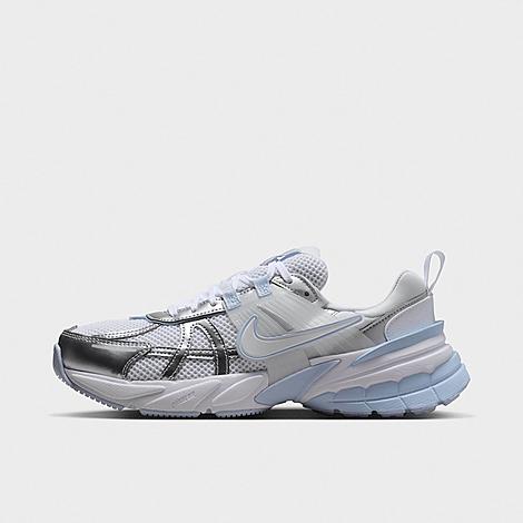 Nike Women’s V2K Run Casual Shoes in White/Metallic Silver/Hydrogen Blue Size: 5.0 Nike Women’s V2K Run Casual Shoes in White/Metallic Silver/Hydrogen Blue Size: 5.0