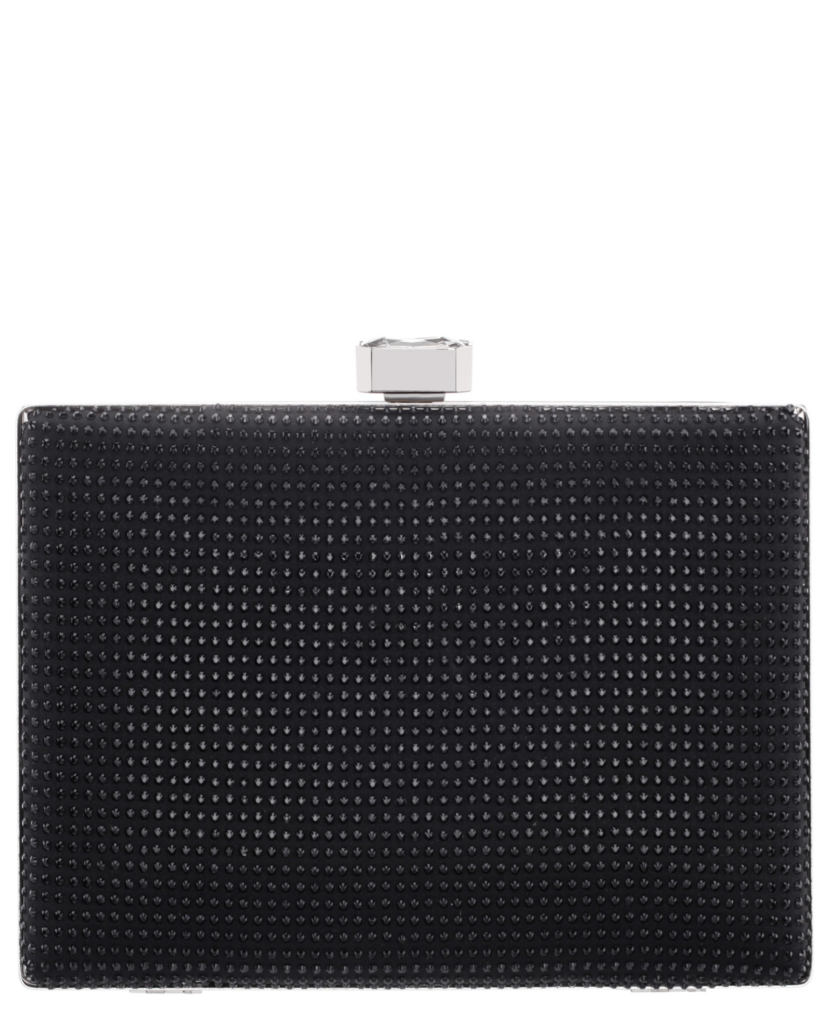 Nina Crystal Minaudiere Lift Lock Clutch – Black Nina Crystal Minaudiere Lift Lock Clutch – Black