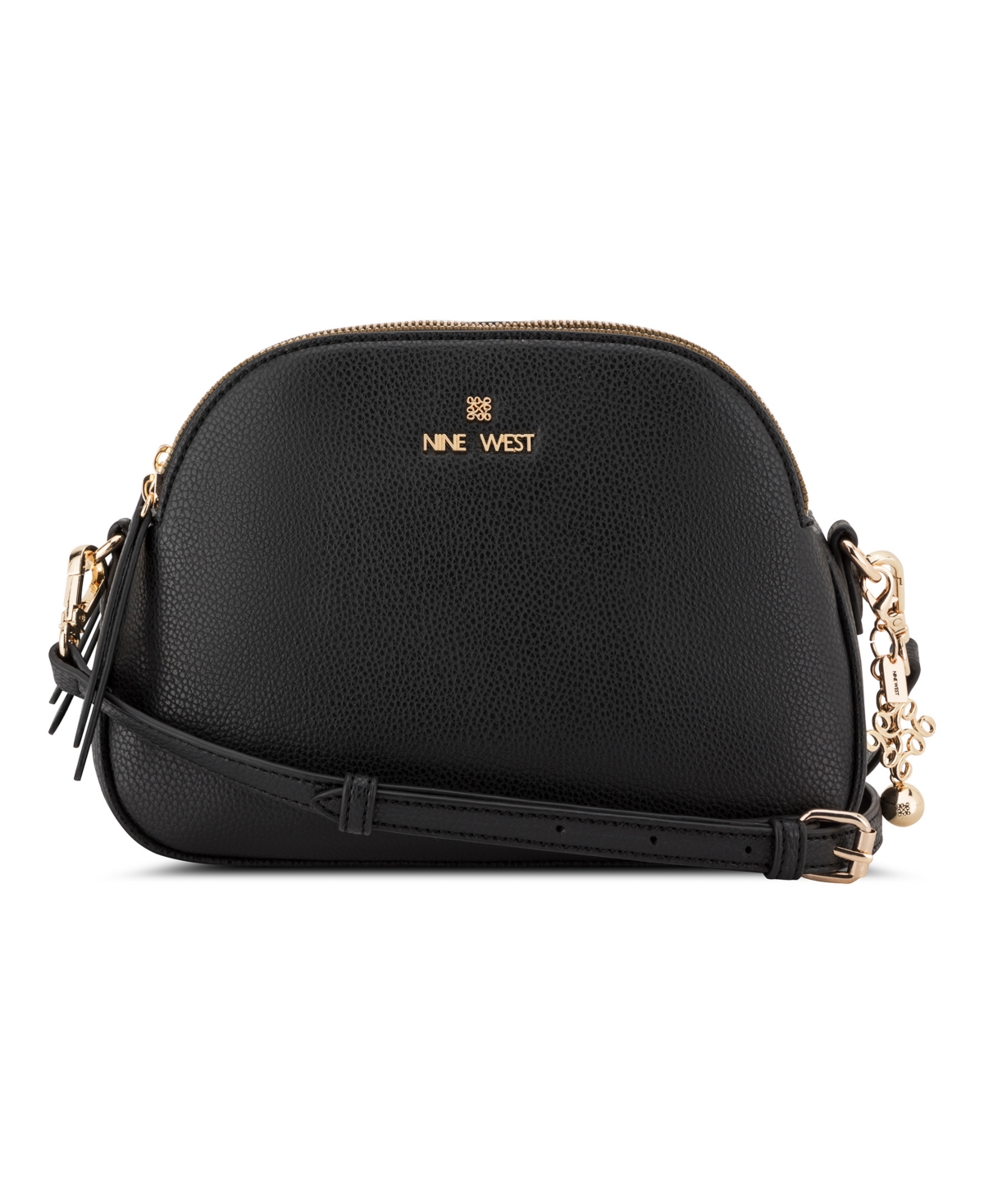 Nine West Calianna Dome Small Crossbody Handbag – Black Nine West Calianna Dome Small Crossbody Handbag – Black