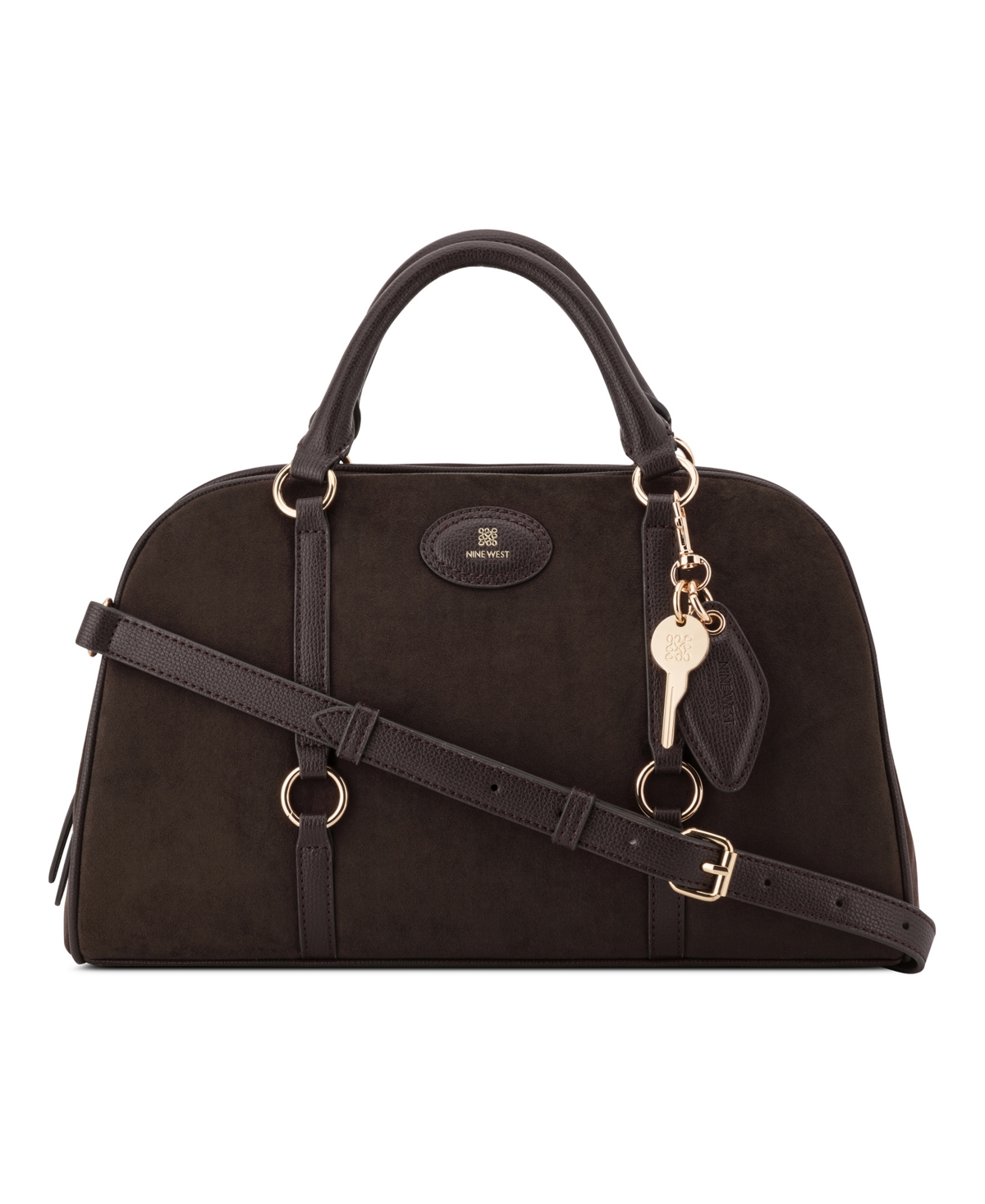 Nine West Cobel Medium Satchel Handbag – Espresso Nine West Cobel Medium Satchel Handbag – Espresso