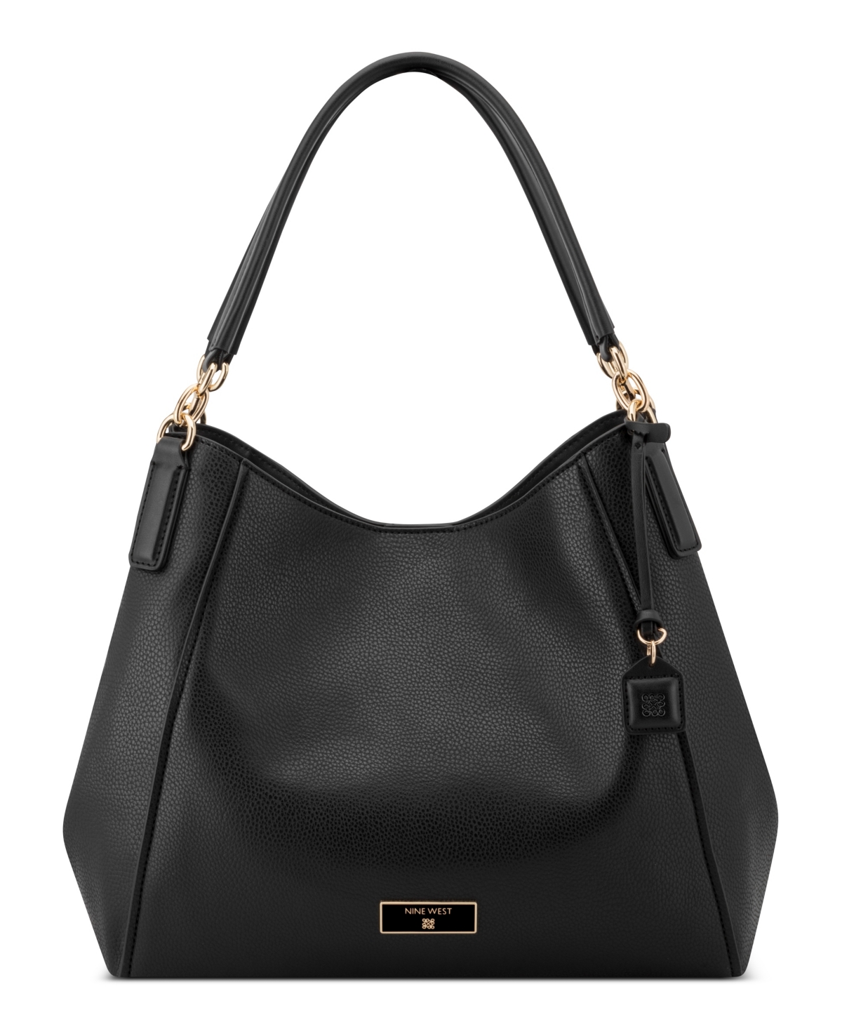 Nine West Deacon Triple Compartment Large Shoulder Bag – Black Nine West Deacon Triple Compartment Large Shoulder Bag – Black