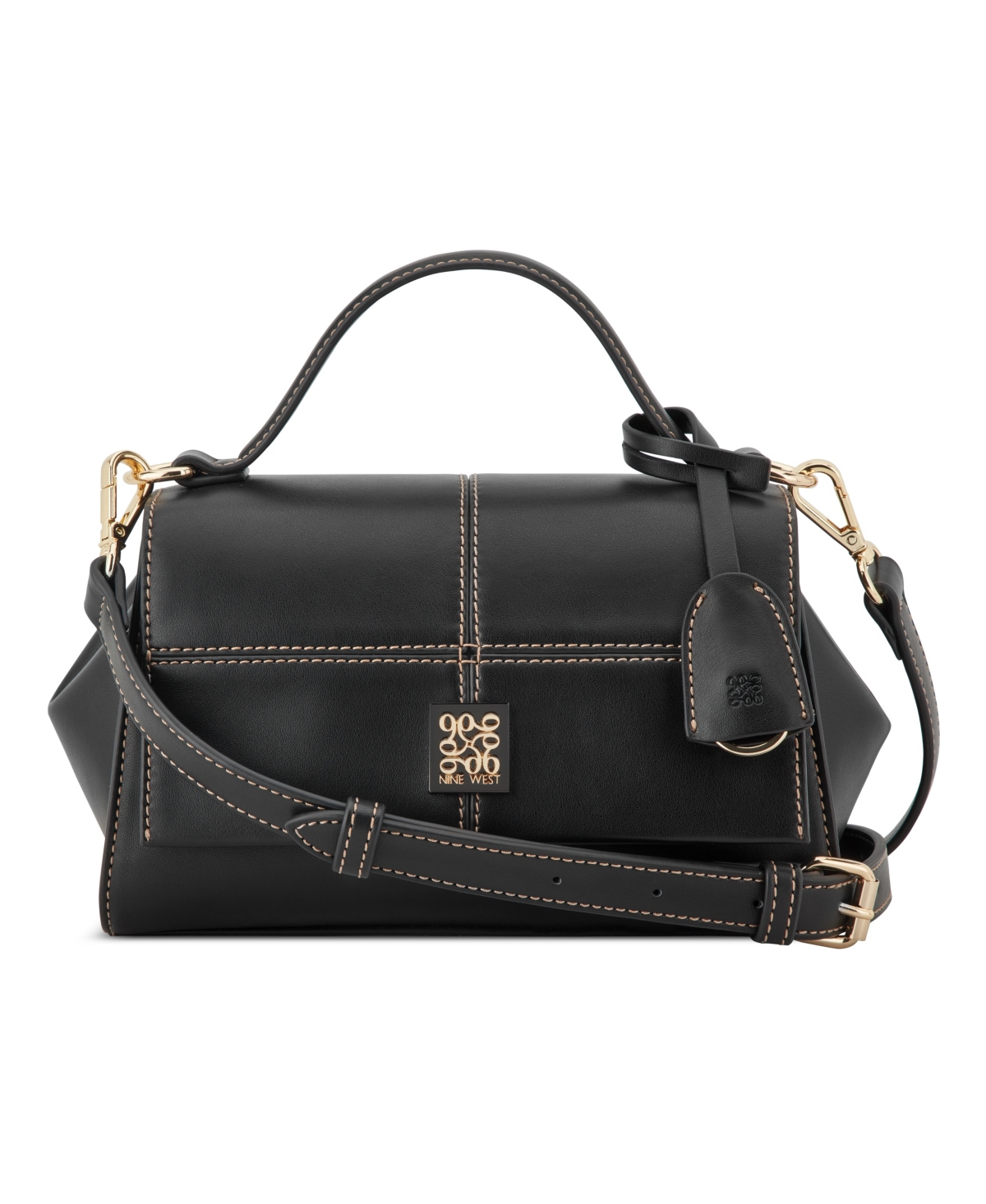 Nine West Paxtin Convertible Medium Crossbody Flap Bag – Black Nine West Paxtin Convertible Medium Crossbody Flap Bag – Black