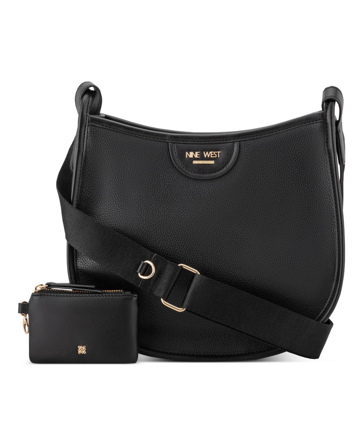 Nine West Women’s Calliope Crossbody Bag with Card Case – Black
