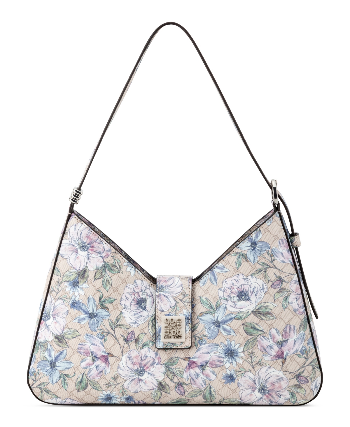 Nine West Women’s Kallin Shoulder Bag – Floral Logo Nine West Women’s Kallin Shoulder Bag – Floral Logo