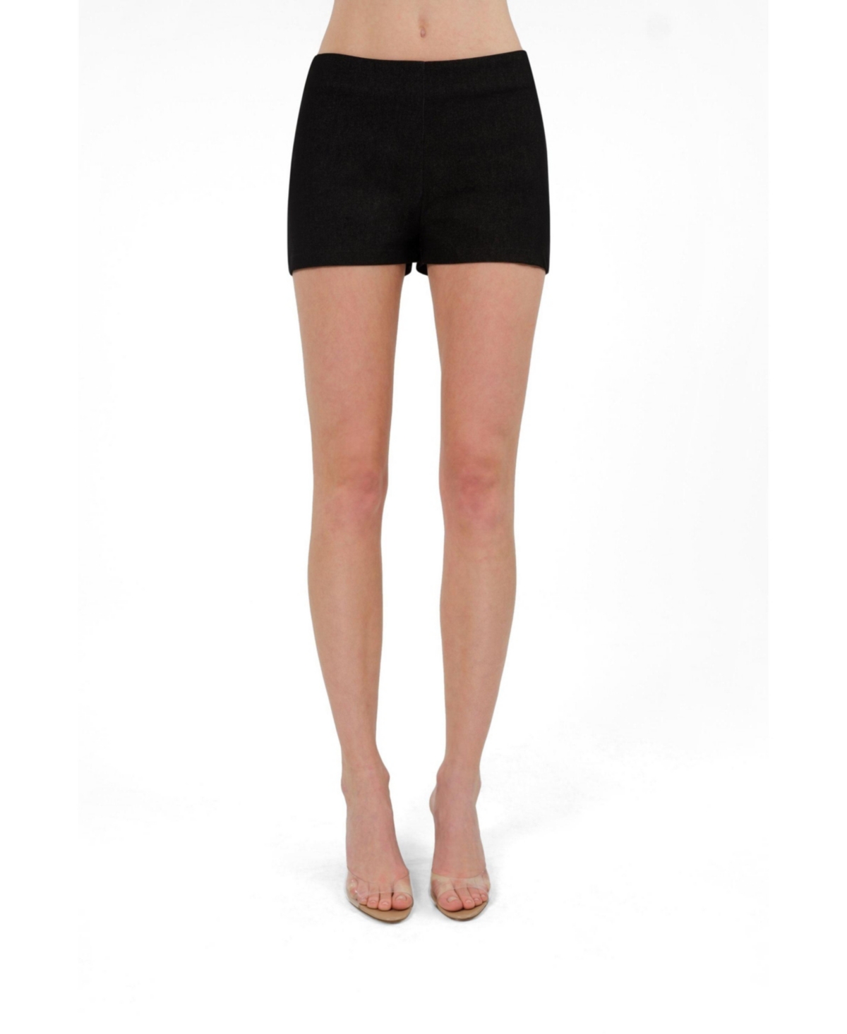 Nocturne Women’s Mini Denim Shorts – Black Nocturne Women’s Mini Denim Shorts – Black