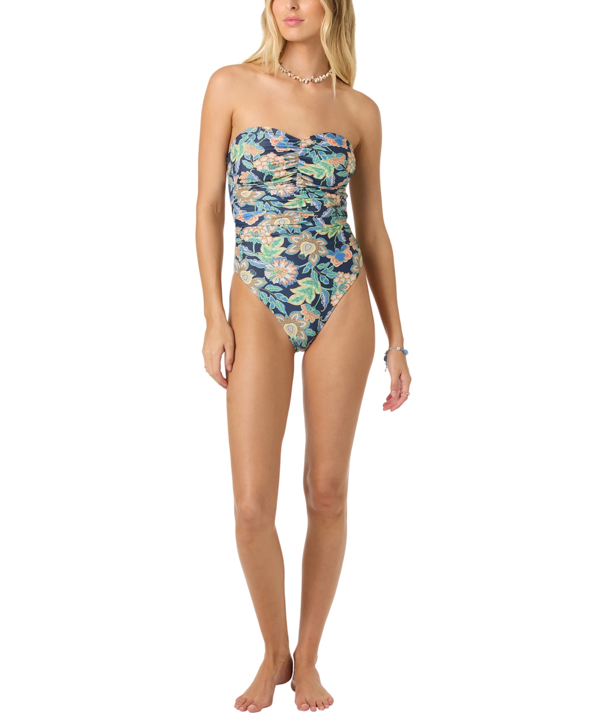 O’Neill Women’s Mermaid Floral Printed Ubud Sweetheart Neck One-Piece Swimsuit – Navy O’Neill Women’s Mermaid Floral Printed Ubud Sweetheart Neck One-Piece Swimsuit – Navy