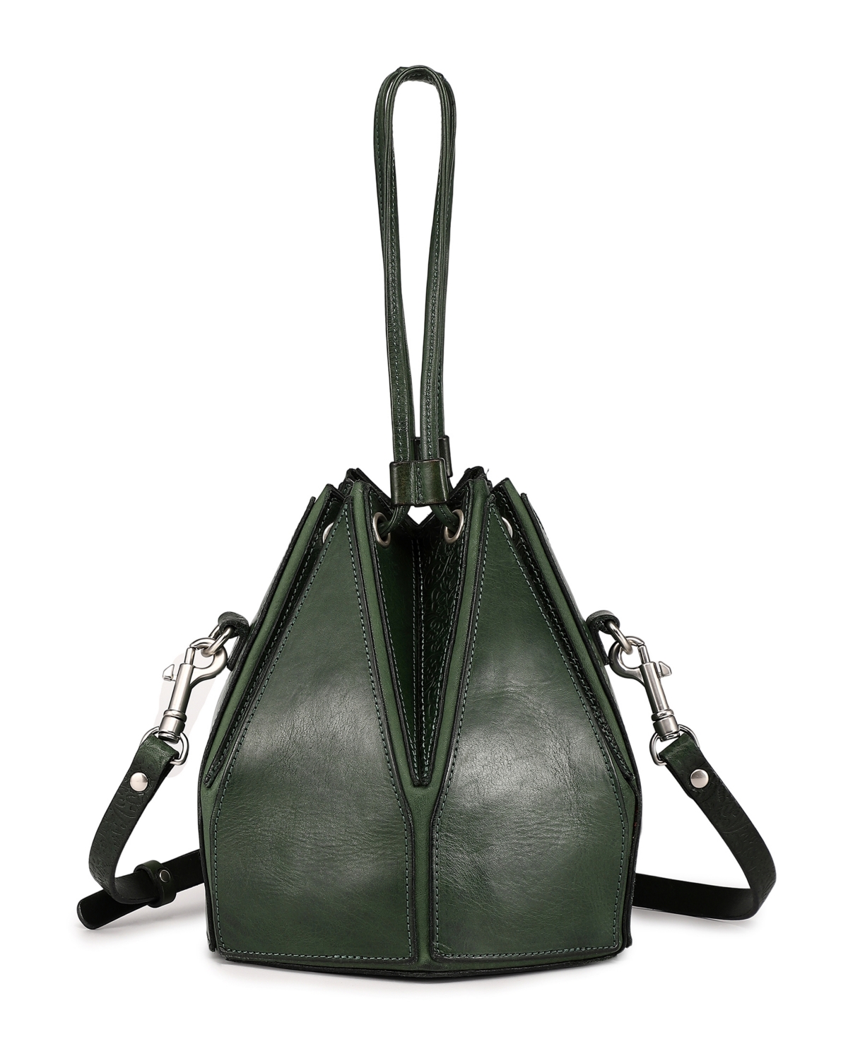 Old Trend Prism Mini Convertible Bucket Crossbody Bag – Kale