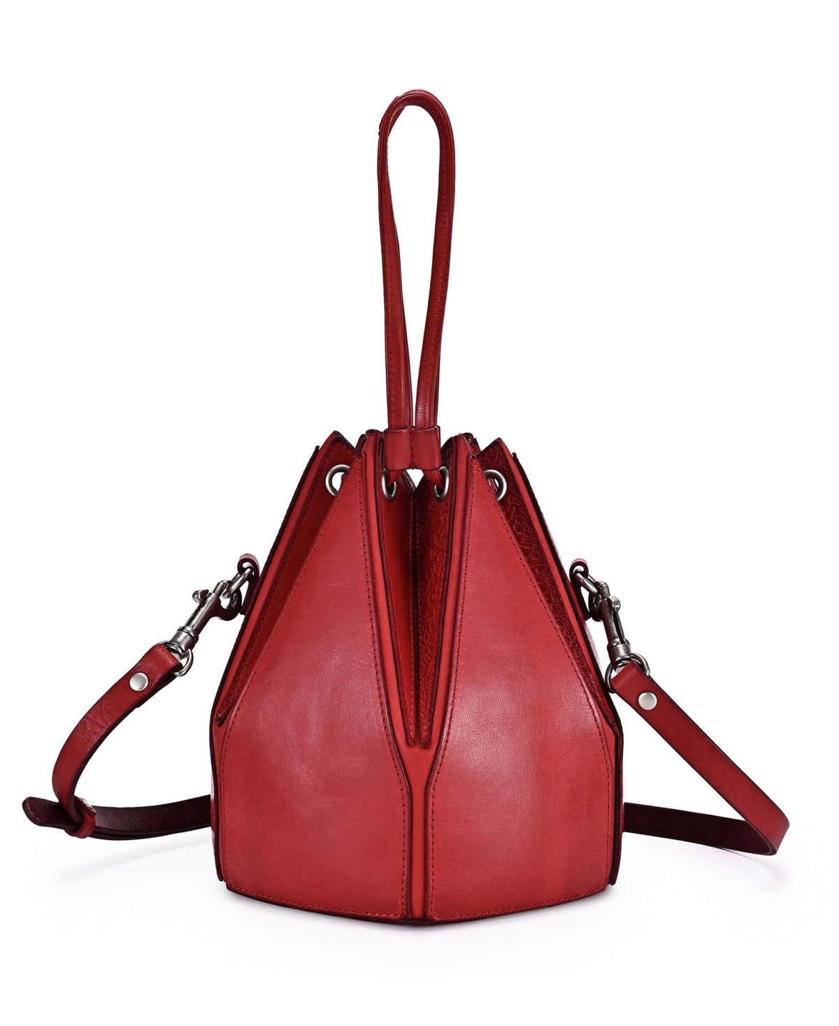 Old Trend Prism Mini Convertible Bucket Crossbody Bag – Ruby Red Old Trend Prism Mini Convertible Bucket Crossbody Bag – Ruby Red