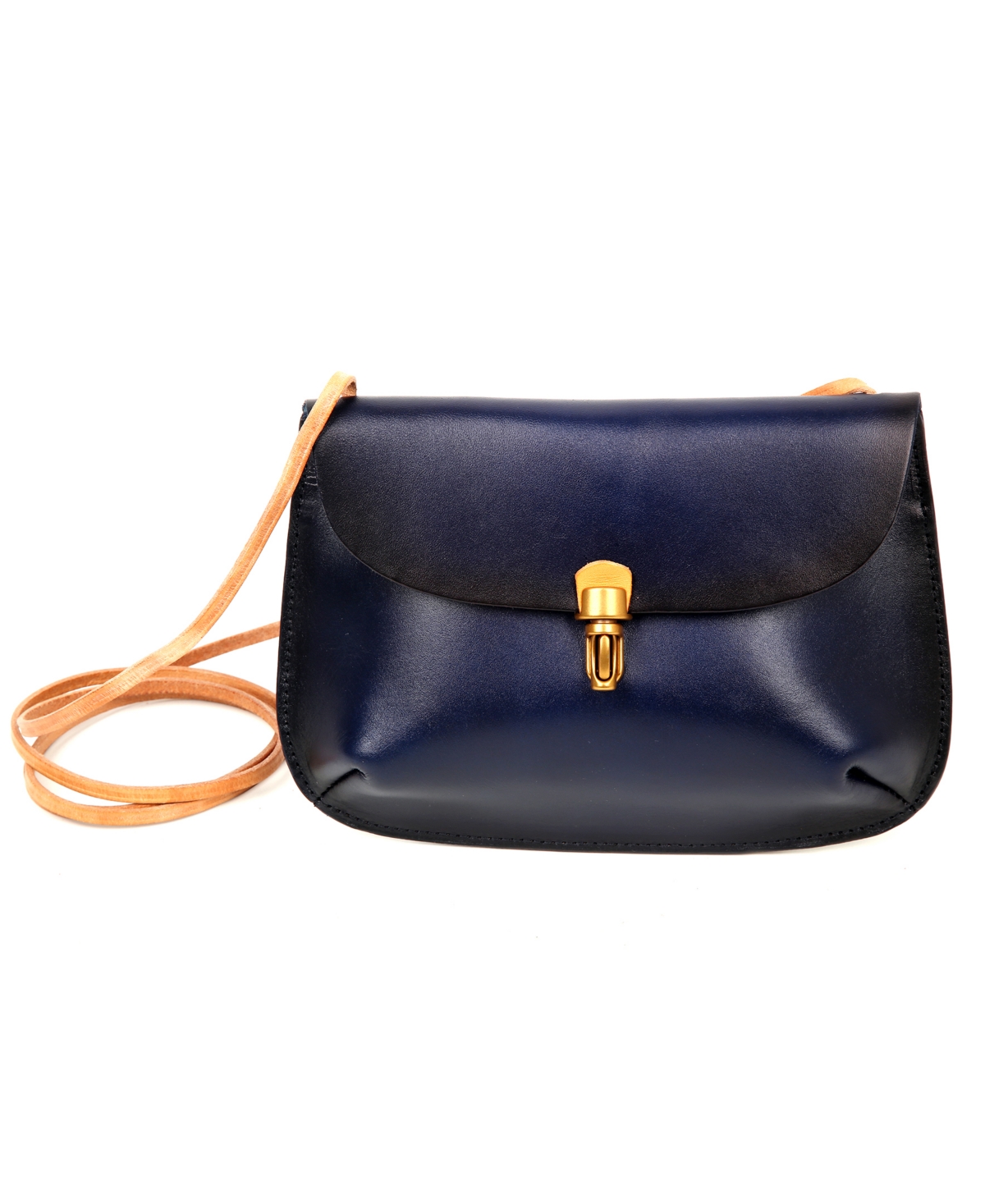 Old Trend Women’s Genuine Leather Ada Crossbody Bag – Navy