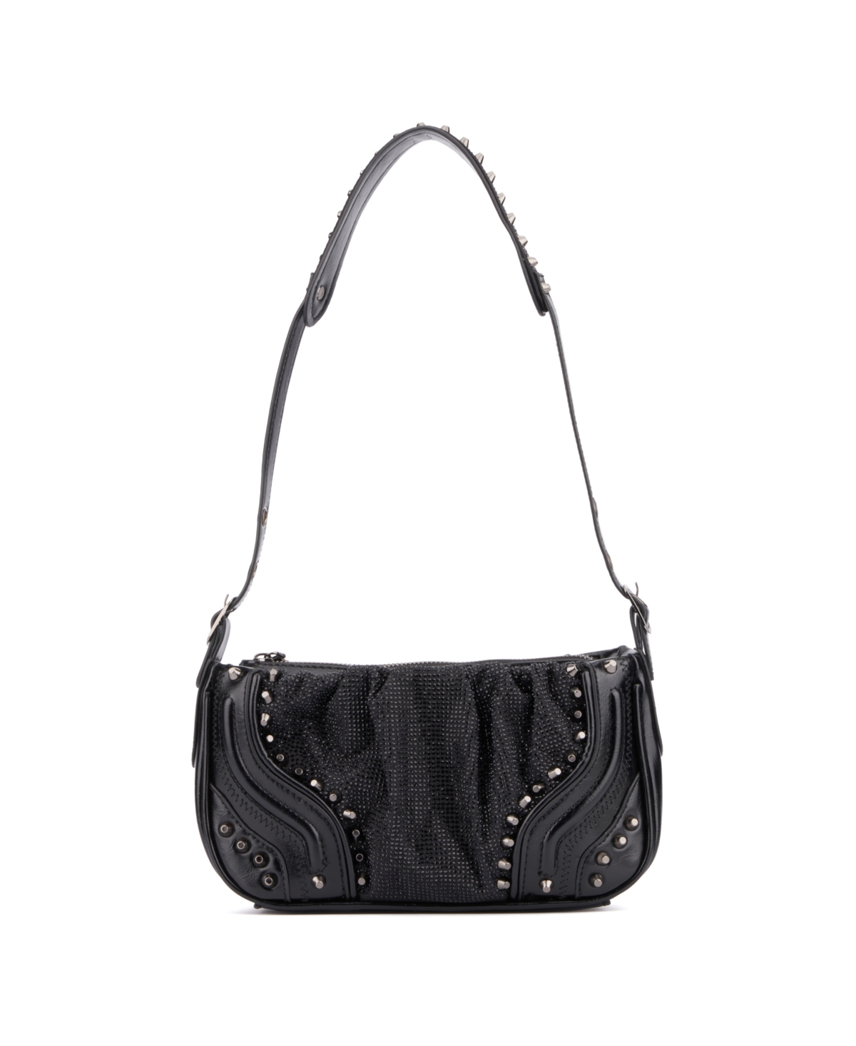 Olivia Miller Bianca Shoulder Bag – Black Metallic